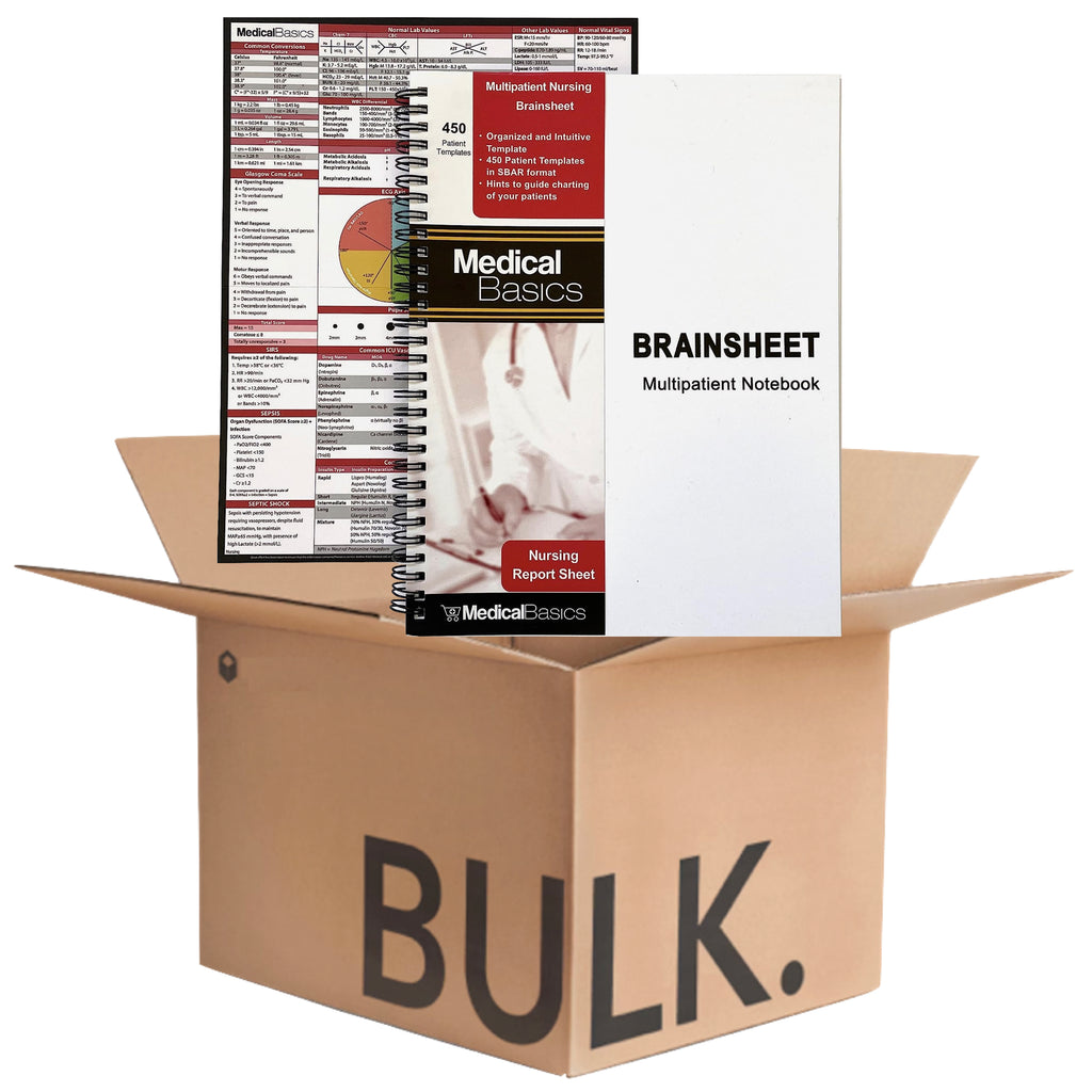 Nursing Brain Sheet Multiple Patient Notebook - Nurse and CNA Report ...