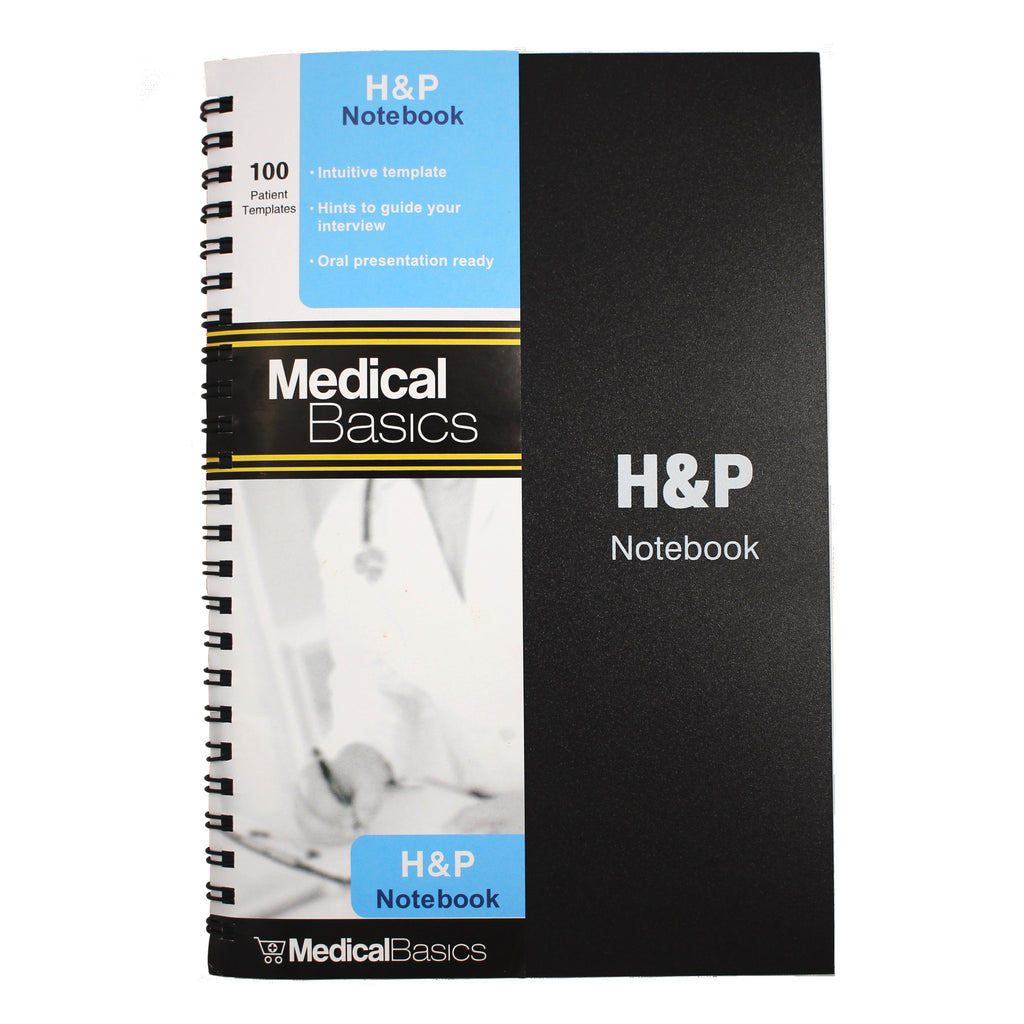 Health Notebook H&P Template Notebook Medical History and Physical 100 Templates with ...