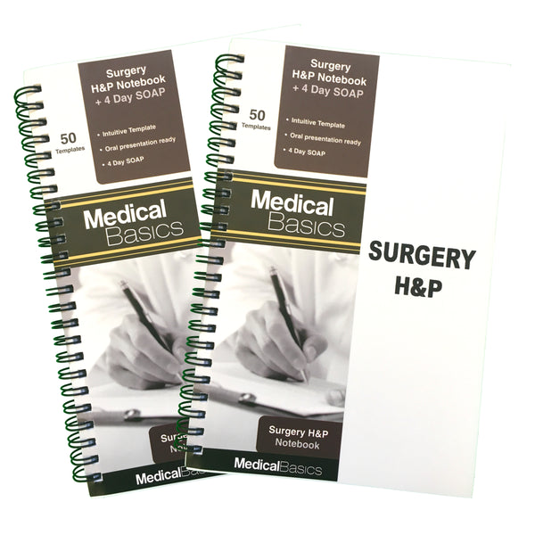 Surgery H&P Notebook with 4 Day SOAP