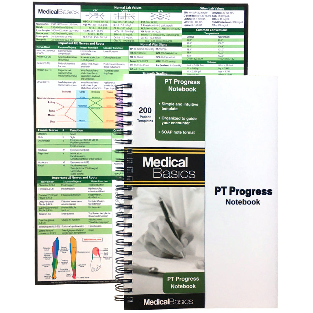 PT Progress Notebook - Physical Therapy Journal in Progress Note SOAP Format