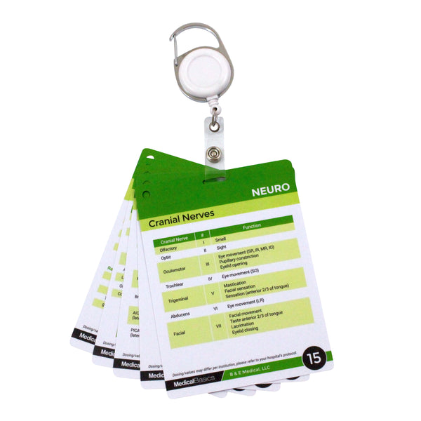 Nursing Notes - 60 High Yield Pocket Nursing Reference Card Set