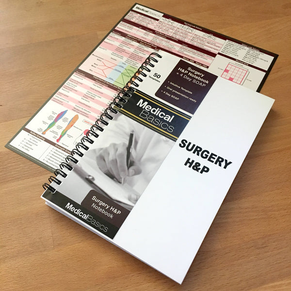 Surgery H&P Notebook with 4 Day SOAP