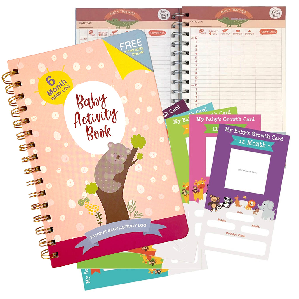 Log Book Newborn Baby Log Tracker Journal Book, Infant Daily
