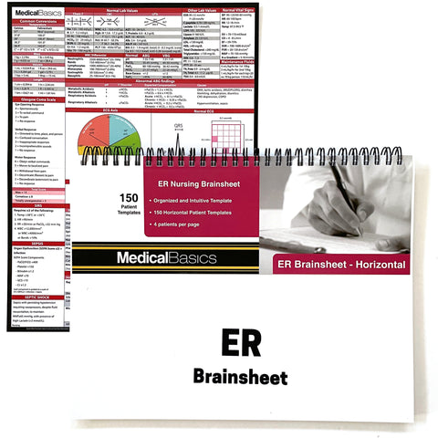 ER Brain Sheet Notebook (Horizontal)