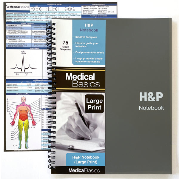 H&P notebook (Larger Print) - Medical History and Physical notebook, 50 ...